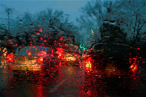 Traffic in the Rain