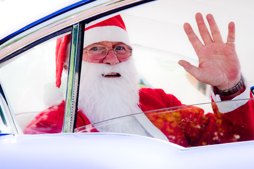 Christmas - Santa in a Car