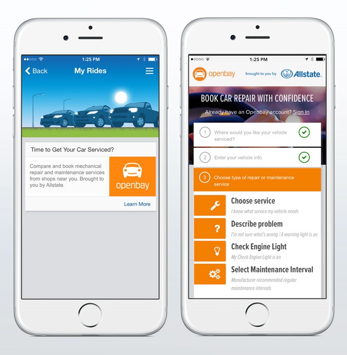 Allstate Teams Up with Openbay App Screenshot