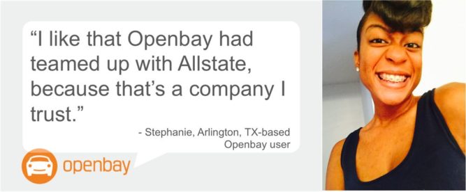 Openbay Stephanie Arlington Texas Driver