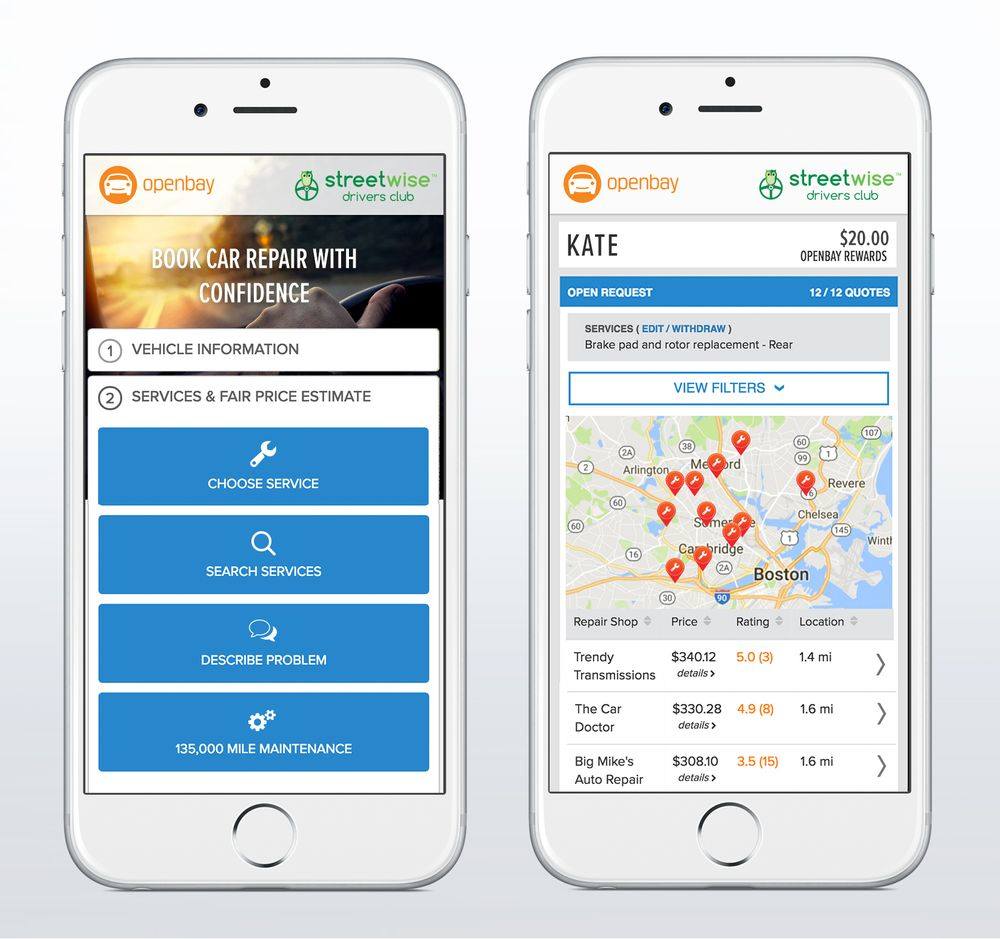 Streetwise Drivers Club App Now Features Openbay Auto Repair Marketplace