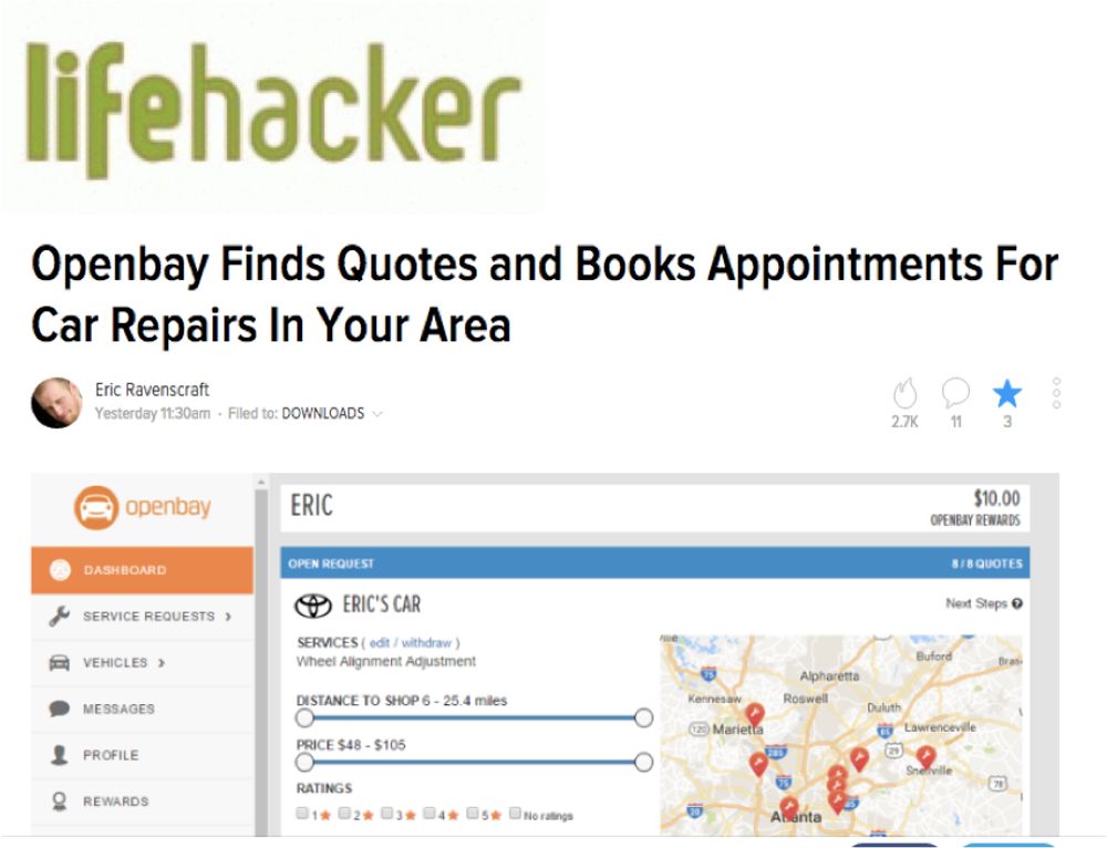 Check Out This Headline: Openbay in Lifehacker!