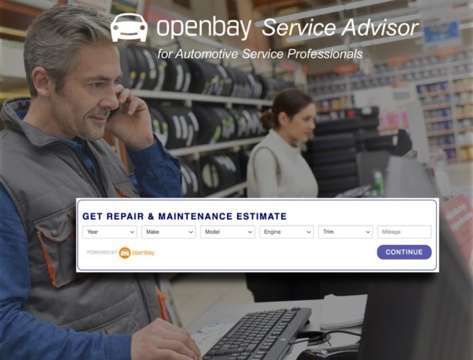 Openbay Man on Phone at Autoservice Shop