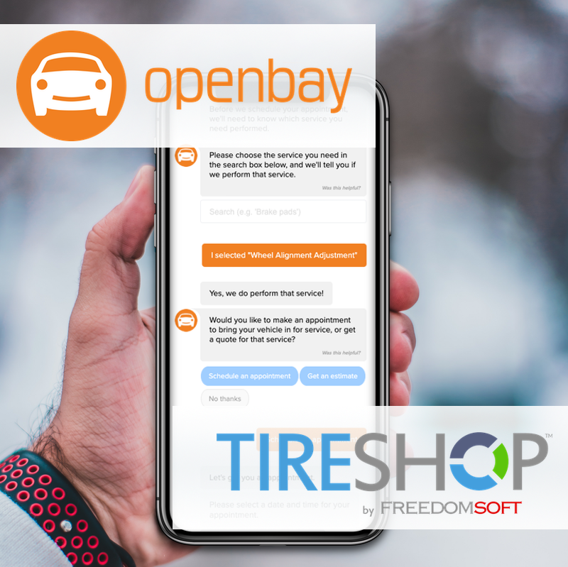 Openbay Otis integration with TireShop by Freedomsoft