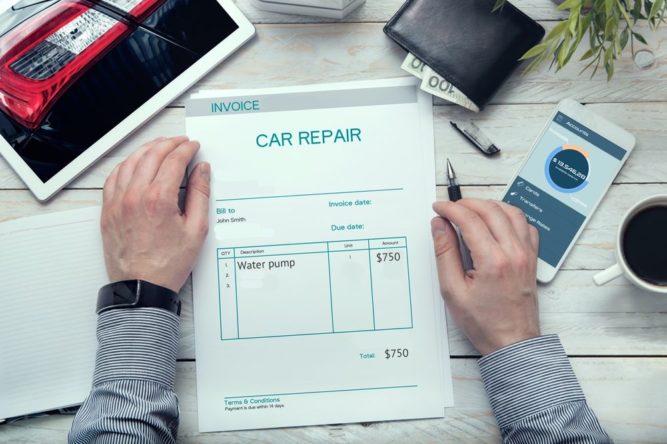Openbay Auto Repair Bill