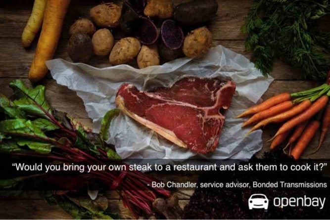 Openbay Steak on Table