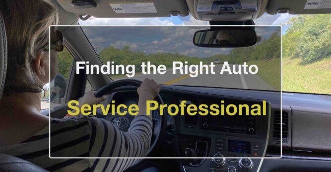The right auto service professional