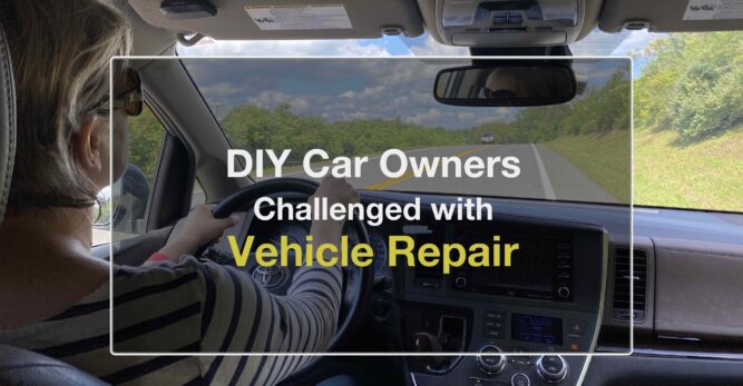 DIY Car Owners challenged with vehicle repair